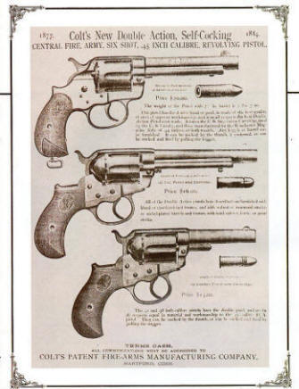 Colt 1887 listng of Lightening revolvers