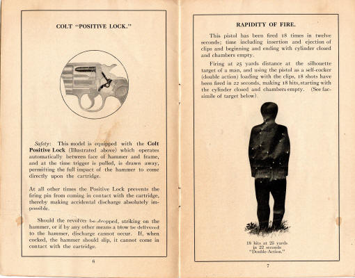 Colt M1917 double action .45 cal. revolver handbook page 6-7