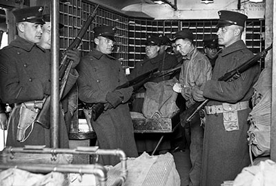 n the early 1920s, U.S. Marines served as ?mail guards.?
