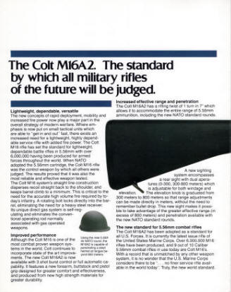 Colt M16A2 Rifle Weapons System section 1