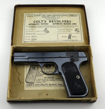 Colt M1903 .32 Rimless-Smokeless, Type III, (1919) in correct box