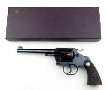 Colt's Official Police Model Revolver .38, 6 in. barrel, 1926 with box