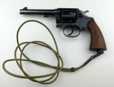U. S. Army Colt M1917 .45 cal. Revolver with lanyard