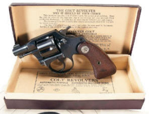 Colt Bankers's Special box label for 2 in barrrel police positive-2