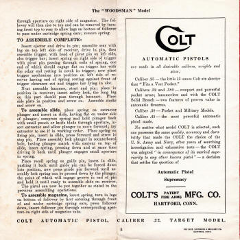 Colt woodsman instructions page 5