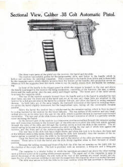 Colt M1902 Automatic Pistol (Military) Model .38 instruction sheet-3