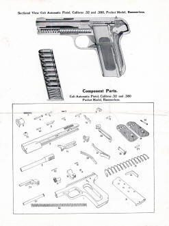 1908 colt automatic pistol pocket model 38 and 380 hammerless instructrions  page 3