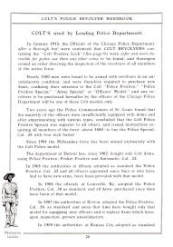 1913 (A-35-R) Colt police revolver handbook chicago police