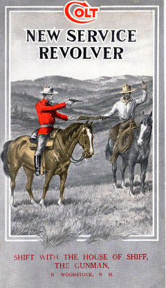 1929 Colt New Service Revolver brochure cover