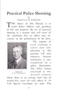 Colt 1931 police revolver hand book 32 pages with 'Fitz' on page 2