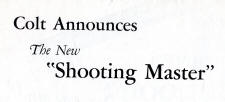 1931 colt shooting master introduction ad sheet-backside