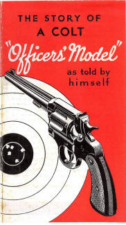 1936 story of Colt Officers model brochure cover