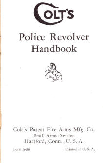1941 colt's police revolver hand book firt page