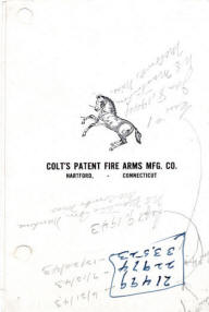 1943 Colt woodsman target pamphlet back side