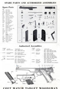 1943 Colt Woodsman Match Target pamphlet diagrams