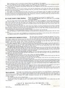 Colt 1947 gov't auto .45 instructions page 4