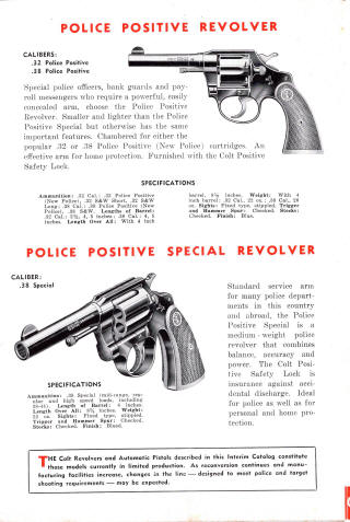 1947 Colt catalog, first version page 4