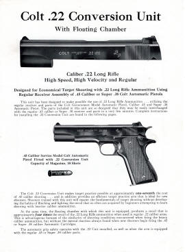 Colt 1948 .22LR conversion unit cover