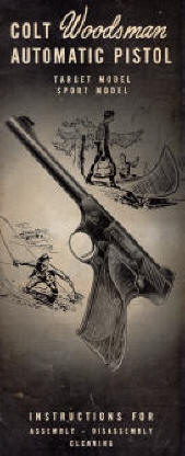 1949 Colt Woodsman Target, Sport, models pamphlet, Form M-90