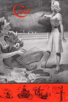 4-9-1950 Colt catalog witih blonde shooting on front