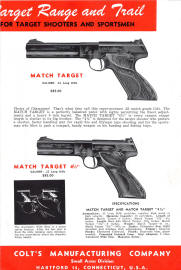 4-9-1950 Colt catalog witih 22 autos right side