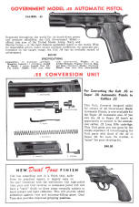 4-9-1950 Colt catalog witih conversion kit for auto pistol