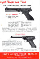 1953 Colt Revolvers and Automatic pistols woodsman