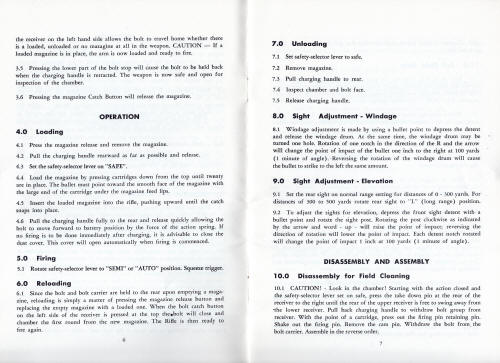 1959 Colt automatic military rifle manual page 5 - 6