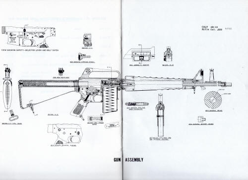 1959 Colt automatic military rifle manual page 22 diagram