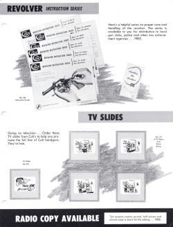 Colt 1960 dealer promotional material give aways to customers