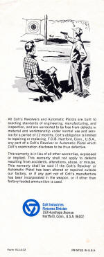 1972 colt woodsman match target instructions back page