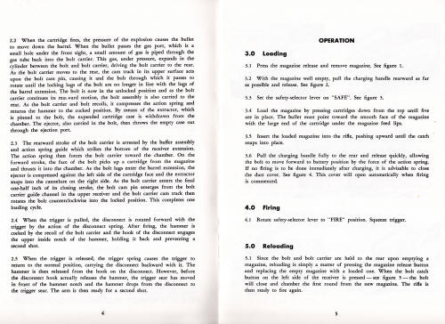 1972 Colt AR-15 instruction manual page 4 - 5