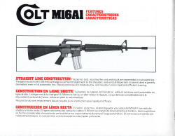 1979 Colt M16A1 Publicity Brochure in english, french, spanish page 4
