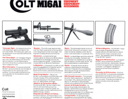 1979 Colt M16A1 Publicity Brochure in english, french, spanish page 8