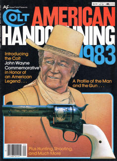 1983 Colt hand gunning magazine John Wayne issue