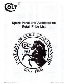 Colt 1985 sept. spare parts and accessories