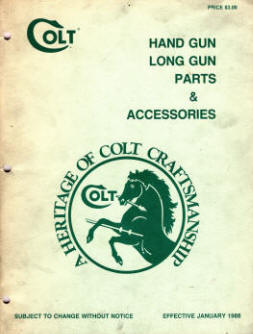 Colt parts catalog 1988