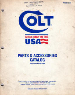 Colt parts catalog 1989