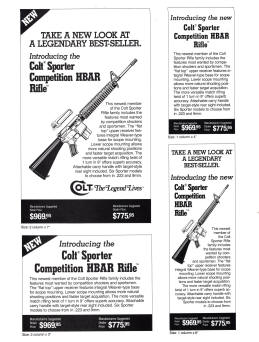 1992 colt printing cuts for dealers