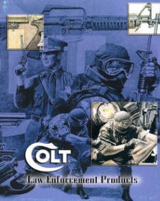 1998 Colt law enforcement catalog of rifles and revolvers