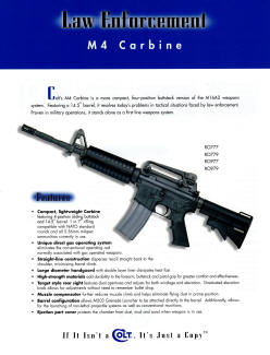 Colt 1999 law enforcement M4 carbine