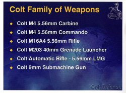 2010 Colt Defense limited edition European show brochure 3