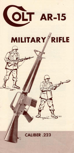 1959 Colt AR-15 military rifle brochure