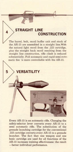 1957 Colt AR-15 military rifle brochure page 3