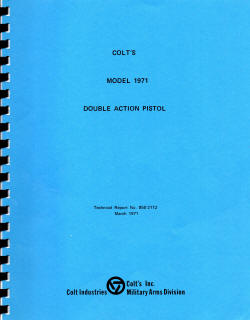 Colt Model 1971 military pistol cover