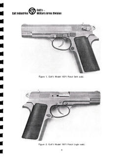 Colt Model 1971 military pistol diagram-1