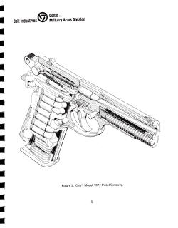 Colt Model 1971 military pistol diagram-2