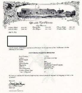 Colt factory letter for Colt Police Positive, .32 Police Ctg., (1920) 4" bbl