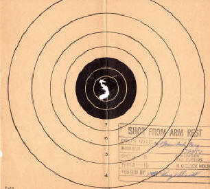 Colt factory test target 1960
