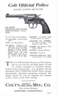 Colt's Universally Accepted ad inside page